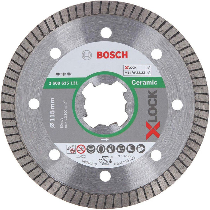 Bosch X-LOCK Best for Ceramic Extraclean Turbo dijamantska rezna ploča 115x22,23x1,4x7 - 2608615131
