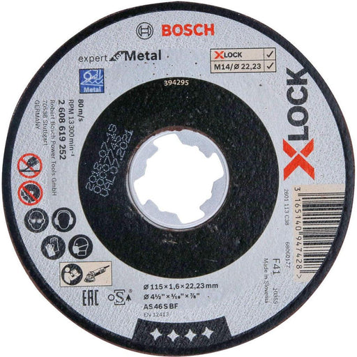 Bosch X-LOCK Expert for Metal 115x1,6x22,23 za ravno sečenje - 2608619252