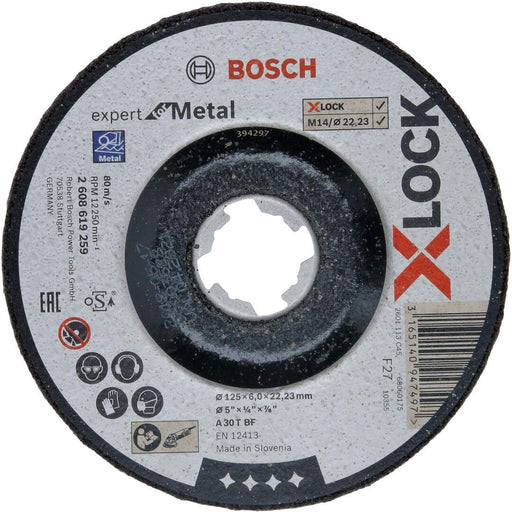 Bosch X-LOCK Expert for Metal 125x6x22,23 za uvučeno brušenje - 2608619259