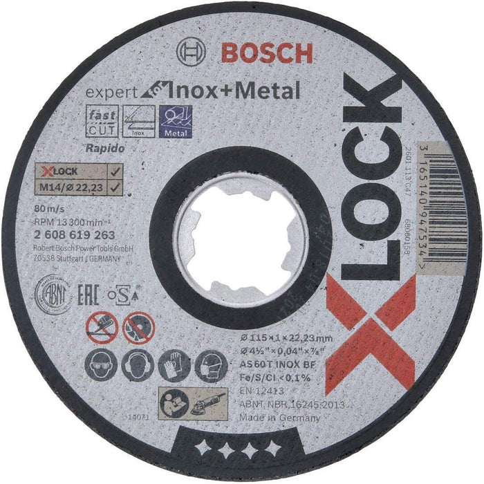 Bosch X-LOCK Expert for Inox+Metal 115x1x22,23 za ravno sečenje - 2608619263