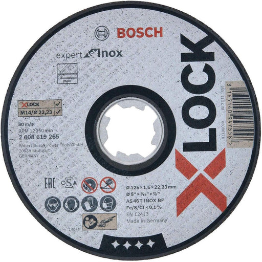 Bosch X-LOCK Expert for Inox 125x1,6x22,23 za ravno sečenje - 2608619265