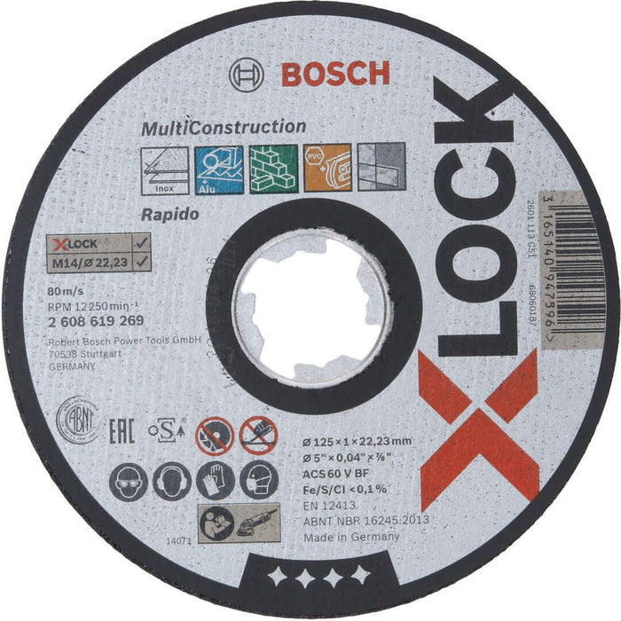 Bosch X-LOCK Multi Material 125x1x22,23, ravno sečenje - 2608619269