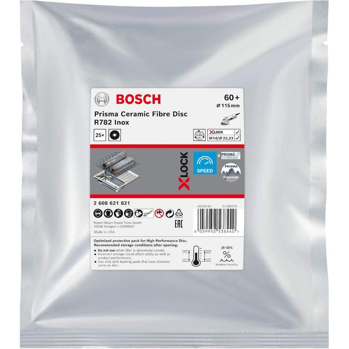 Bosch X-LOCK fiber disk R782 115 mm G60 pakovanje od 25 kom. - 2608621821