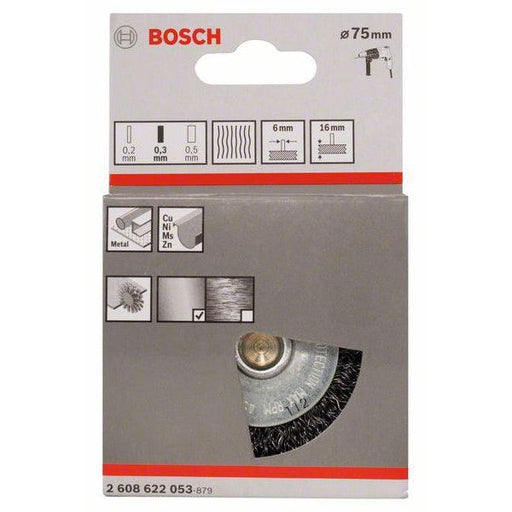 Bosch pločasta četka 75 mm, 0,3 mm, 16 mm - 2608622053