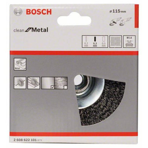 Bosch konusna četka 115 mm, 0,3 mm, M14 - 2608622101