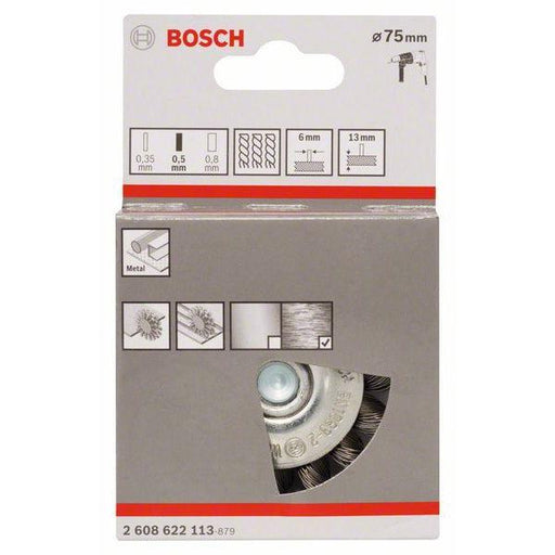 Bosch pločasta četka 75 mm, 0,5 mm, 13 mm - 2608622113