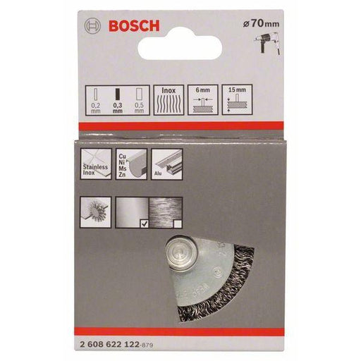 Bosch pločasta četka 70 mm, 0,3 mm, 15 mm - 2608622122