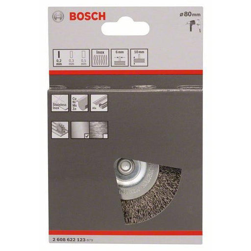 Bosch pločasta četka 80 mm, 0,2 mm, 4 mm - 2608622123