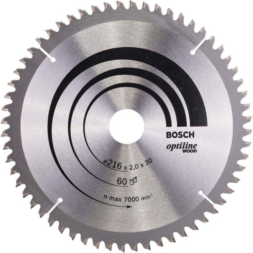 Bosch list kružne testere Optiline Wood 216 x 30 x 2,0 mm, 60 - 2608640433