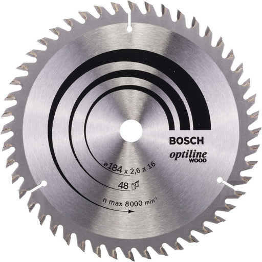 Bosch list kružne testere Optiline Wood 184 x 16 x 2,6 mm, 48 - 2608641181