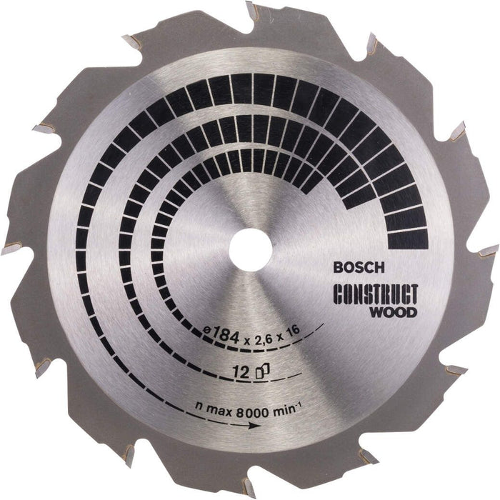 Bosch list kružne testere Construct Wood 184 x 16 x 2,6 mm