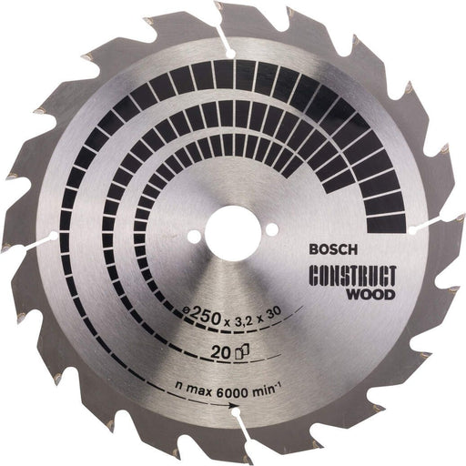 Bosch list kružne testere Construct Wood 250 x 30 x 3,2 mm
