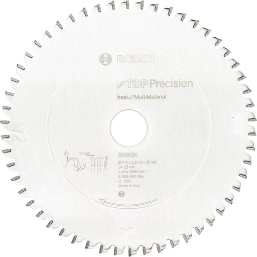 Bosch list kružne testere Top Precision Best for Multi Material 210 x 30 x 2,3 mm, 54 - 2608642096