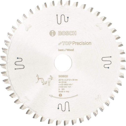 Bosch list kružne testere Top Precision Best for Wood 216 x 30 x 2,3 mm, 48 - 2608642101