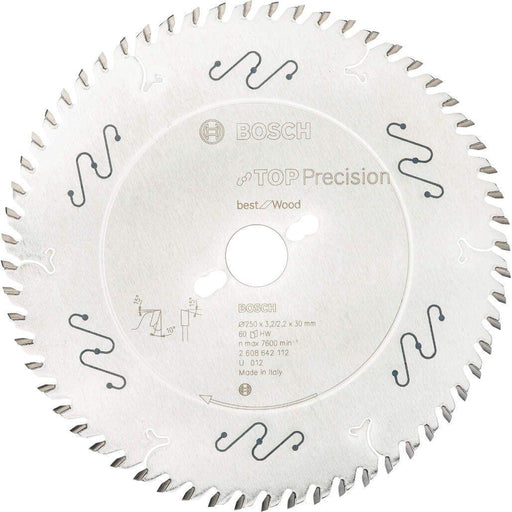 Bosch list kružne testere Top Precision Best for Wood 250 x 30 x 3,2 mm, 60 - 2608642112
