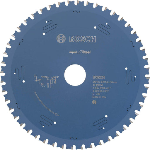 Bosch List kružne testere Expert for Steel 210 x 30 x 2,0 mm, 48 (2608643057)
