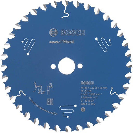 Bosch list kružne testere Expert for Wood 160 x 20 x 2,2 mm, 36 - 2608644017