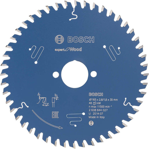 Bosch list kružne testere Expert for Wood 165 x 30 x 2,6 mm, 48 - 2608644027