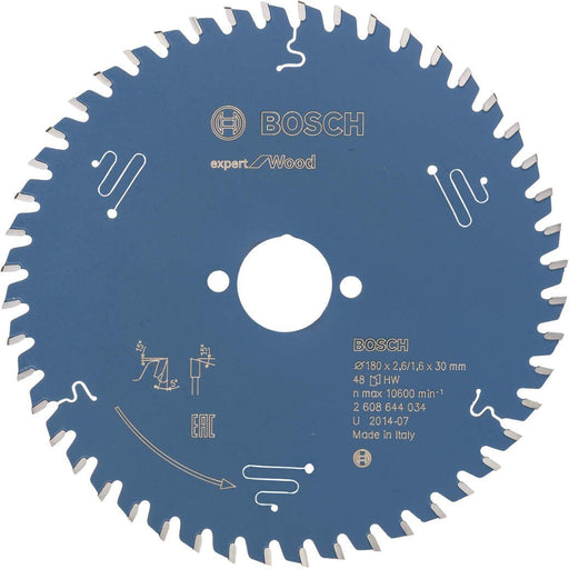 Bosch list kružne testere Expert for Wood 180 x 30 x 2,6 mm, 48 - 2608644034