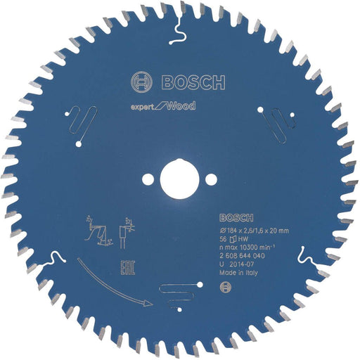 Bosch list kružne testere Expert for Wood 184 x 20 x 2,6 mm, 56 - 2608644040