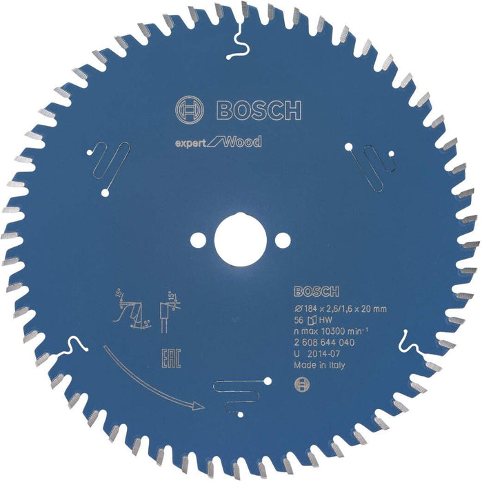 Bosch list kružne testere Expert for Wood 184 x 20 x 2,6 mm, 56 - 2608644040