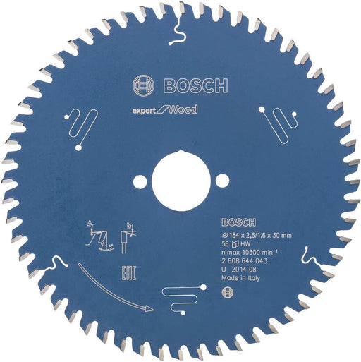 Bosch list kružne testere Expert for Wood 184 x 30 x 2,6 mm, 56 - 2608644043