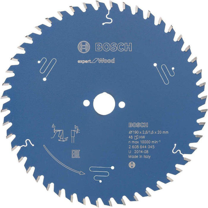 Bosch list kružne testere Expert for Wood 190 x 20 x 2,6 mm, 48 - 2608644045