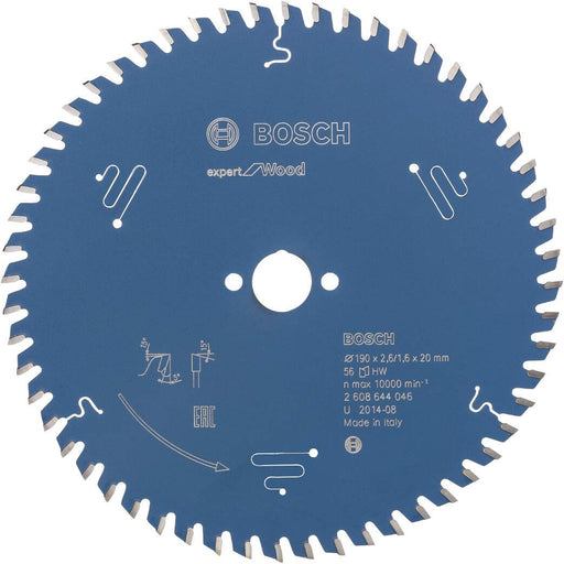 Bosch list kružne testere Expert for Wood 190 x 20 x 2,6 mm, 56 - 2608644046