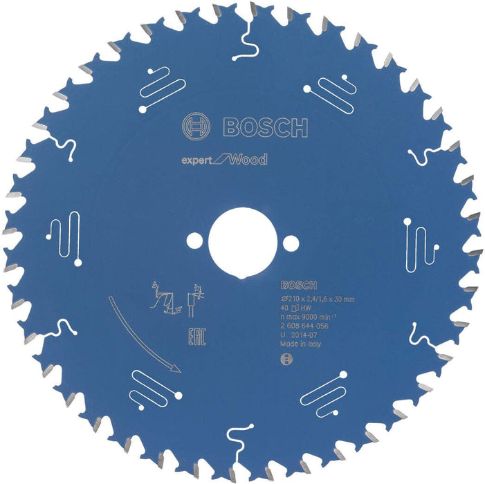Bosch list kružne testere Expert for Wood 210 x 30 x 2,4 mm, 40 - 2608644056