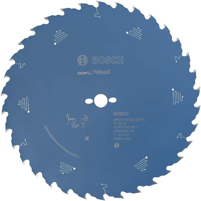 Bosch list kružne testere Expert for Wood 450 x 30 x 4,5 mm, 34 - 2608644078