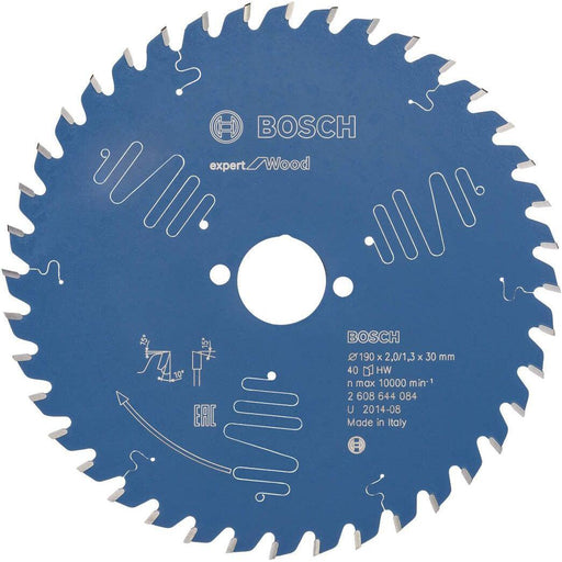 Bosch list kružne testere Expert for Wood 190 x 30 x 2,0 mm, 40 - 2608644084