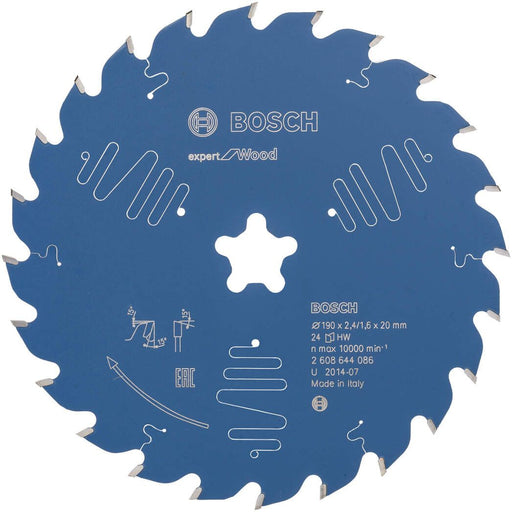 Bosch list kružne testere Expert for Wood 190 x 2,4 mm, 24 - 2608644086