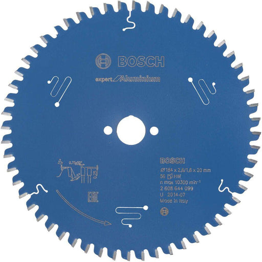 Bosch list kružne testere Expert for Aluminium 184 x 20 x 2,6 mm, 56 - 2608644099