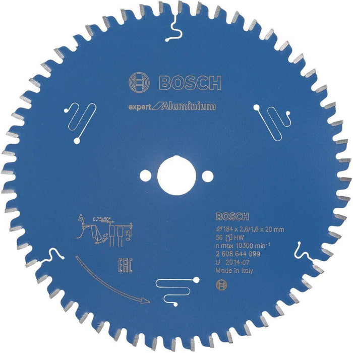 Bosch list kružne testere Expert for Aluminium 184 x 20 x 2,6 mm, 56 - 2608644099