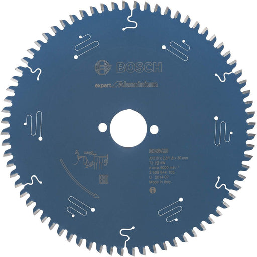Bosch list kružne testere Expert for Aluminium 210 x 30 x 2,8 mm, 72 - 2608644105