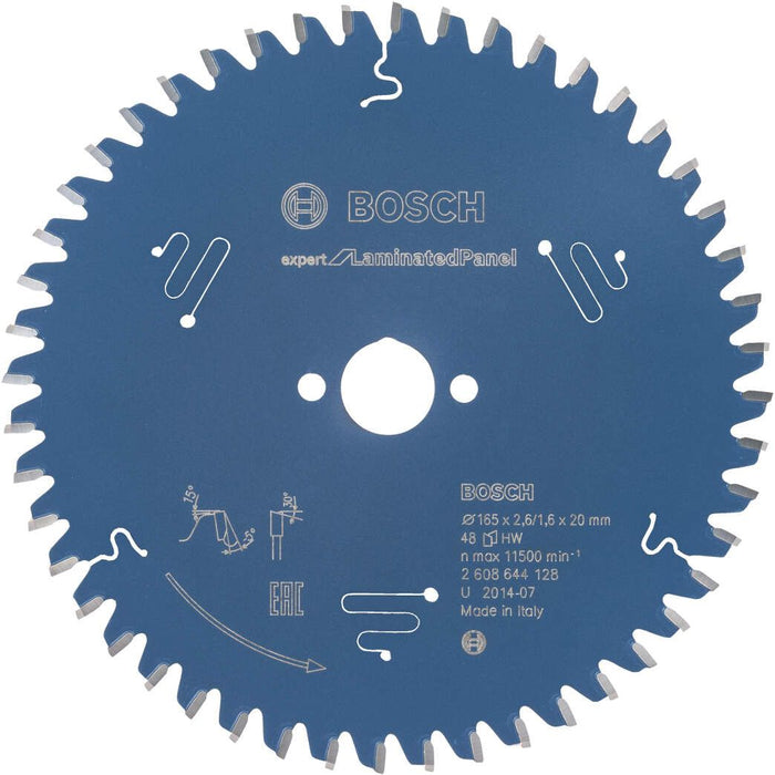 Cirkularna testera za ivericu 165 x 20 x 2,6 mm, 48ATB Bosch (2608644128)