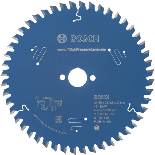 Bosch list kružne testere Expert for High Pressure Laminate 165 x 20 x 2,6 mm, 48 - 2608644133