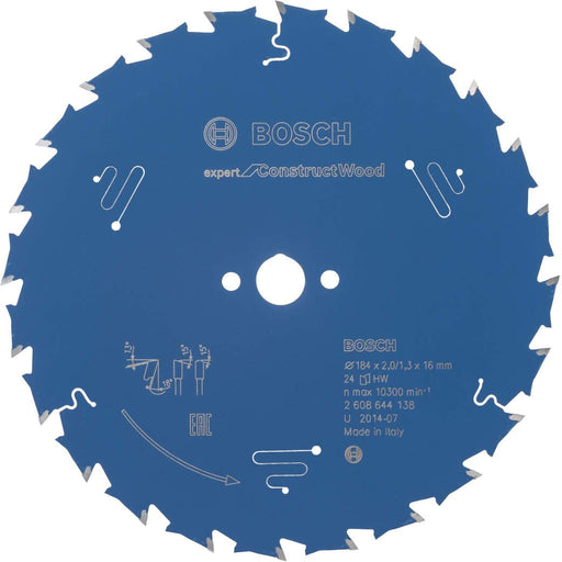 Bosch list kružne testere Expert for Construct Wood 184 x 16 x 2,0 mm, 24 - 2608644138