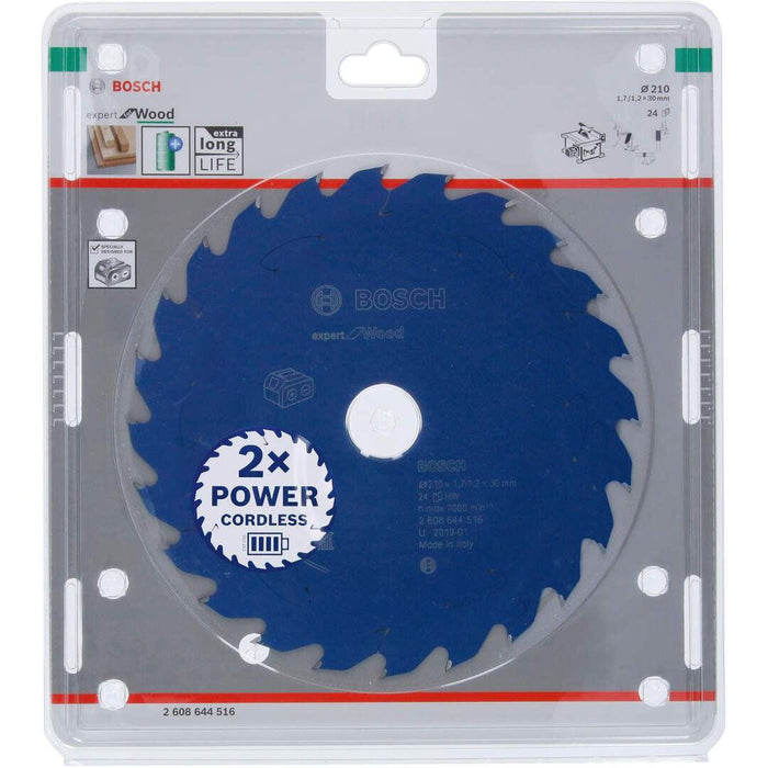 Expert for Wood list kružne testere za akumulatorske testere 210x1,7x30 T24