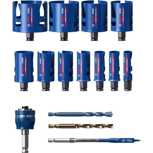 Bosch Komplet EXPERT Construction Material testera za otvore od 20/22/25/32/35/40/44/51/60/68/76 mm, 15 delova - 2608900489