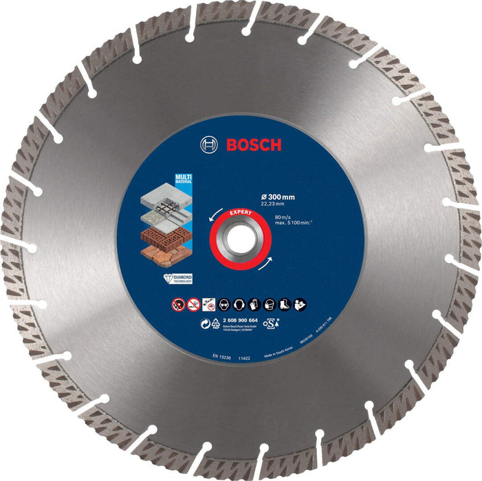 Bosch EXPERT MultiMaterial dijamantska rezna ploča od 300 x 22,23 x 2,8 x 15 mm - 2608900664