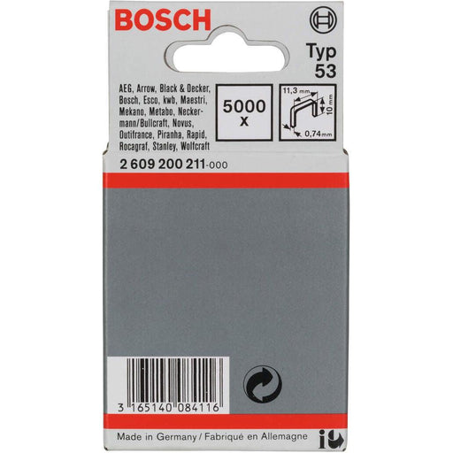 Bosch spajalica od tanke žice tip 53 11,4 x 0,74 x 10 mm 5000kom - 2609200211