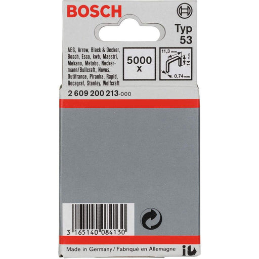 Bosch spajalica od tanke žice tip 53 11,4 x 0,74 x 14 mm 5000kom - 2609200213
