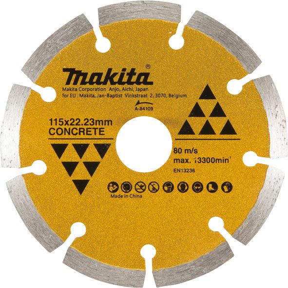 Diamond Wheel  115mm  Seg/Dry Makita A-84109