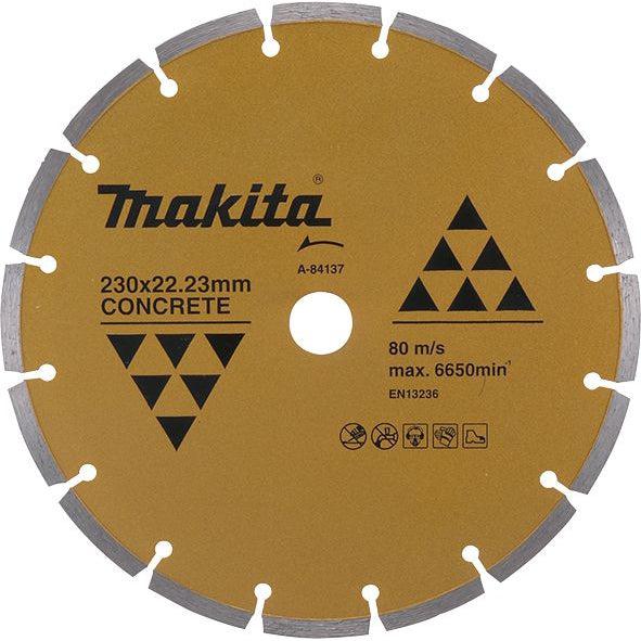 Diamond Wheel  230mm  Seg/Dry Makita A-84137