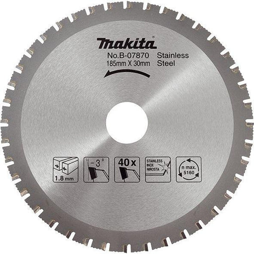 List za testeru od tvrdog metala, Inox, sa 40 zubaca Makita B-07870