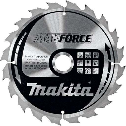 List za testeru od tvrdog metala, MAKForce, sa 20 zubaca Makita B-08399
