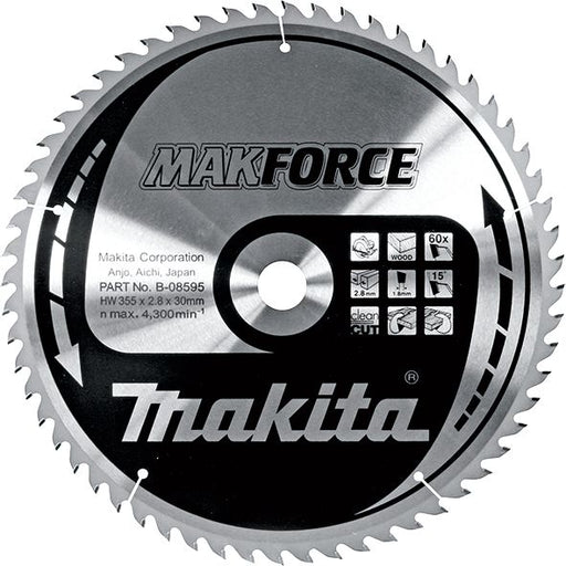 List za testeru od tvrdog metala, MAKForce, sa 60 zubaca Makita B-08595