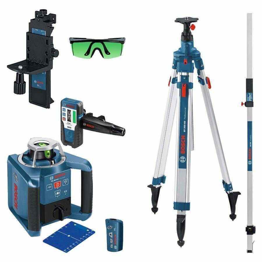 Bosch GRL 300 HVG + BT 300 HD + GR 240 rotacioni laser zelene linije (061599404B)-laser-SBT Alati Beograd