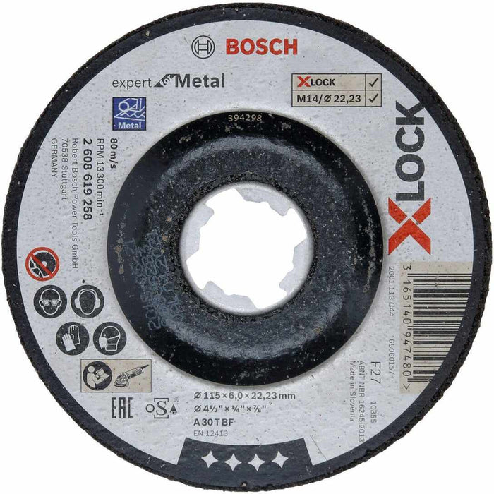 Bosch brusna ploca Expert for Metal Fi 115 - X-LOCK- (2608619258)-SBT Alati Beograd
